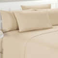 Beige Double Bedsheet With Two Pillow Covers (100x108 Inches) - photo