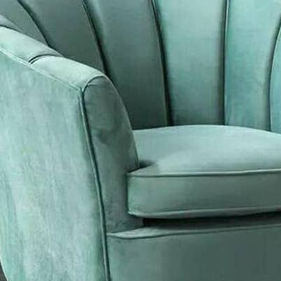 Abbey Blue velvet arm chair