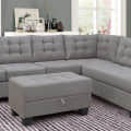 Madeira L Shape Sofa Set In Grey - left_view