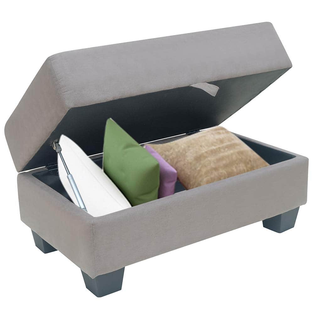 Madeira L Shape Sofa Set In Grey - top_view
