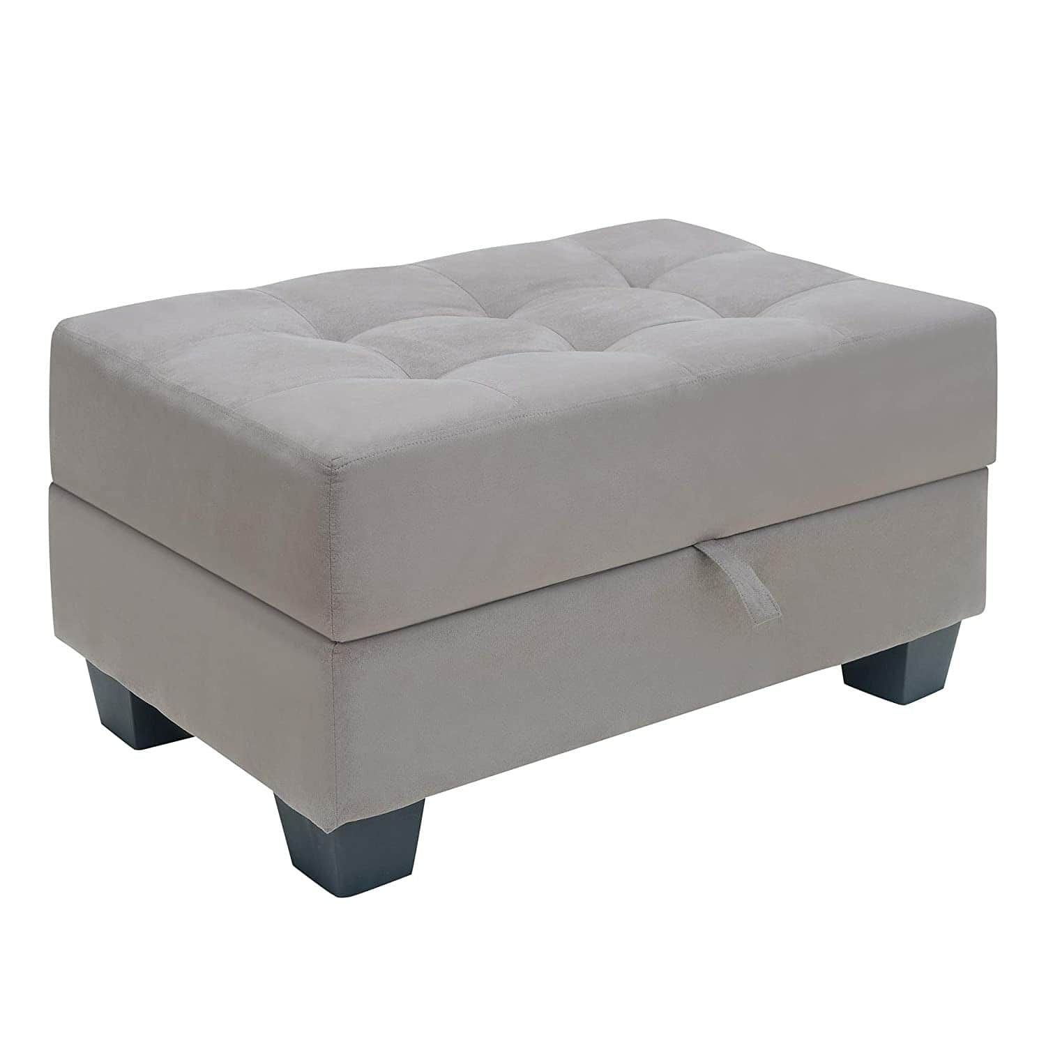 Madeira L Shape Sofa Set In Grey - rear_view