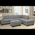 Madeira L Shape Sofa Set In Grey - photo