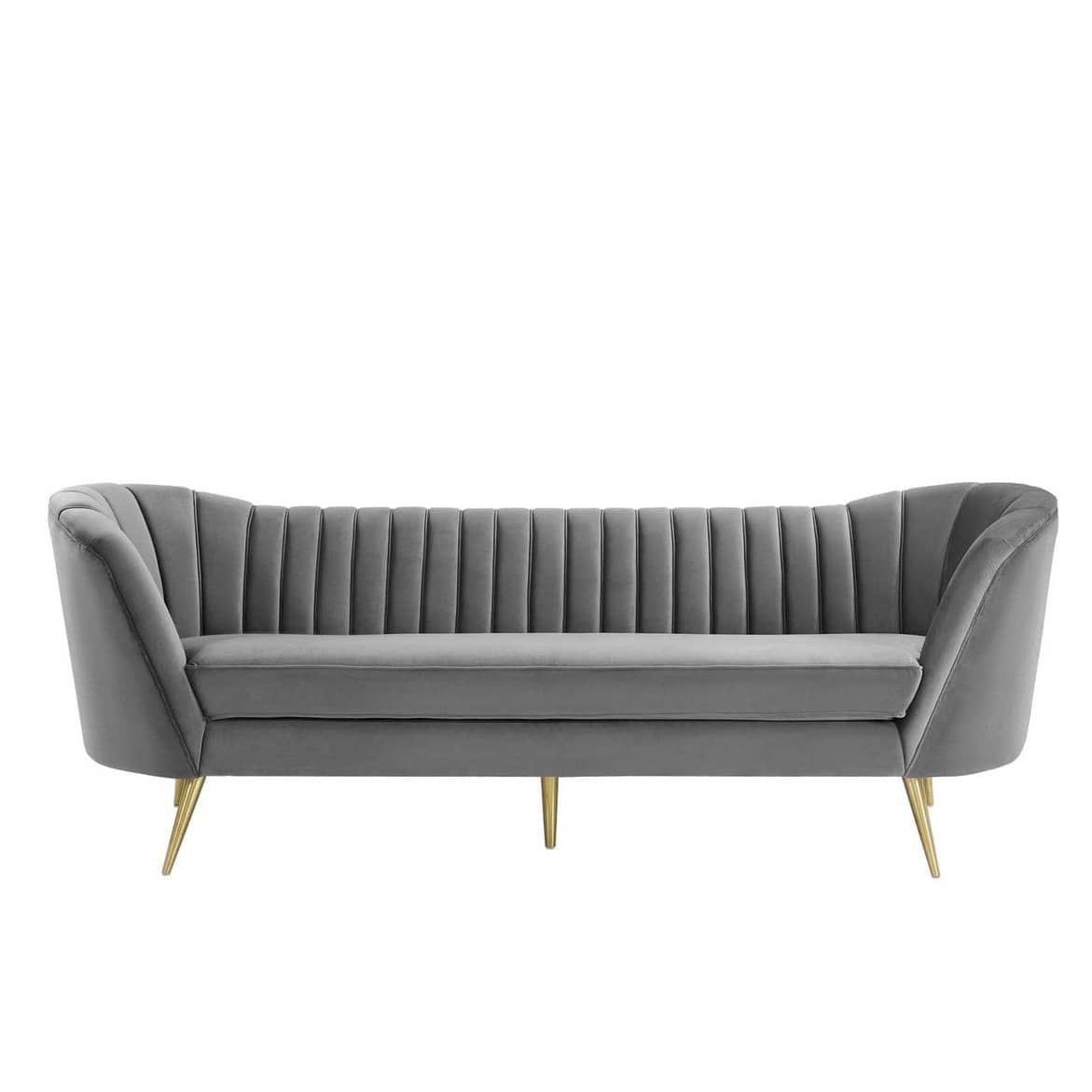 Tufted curved velvet Sofa