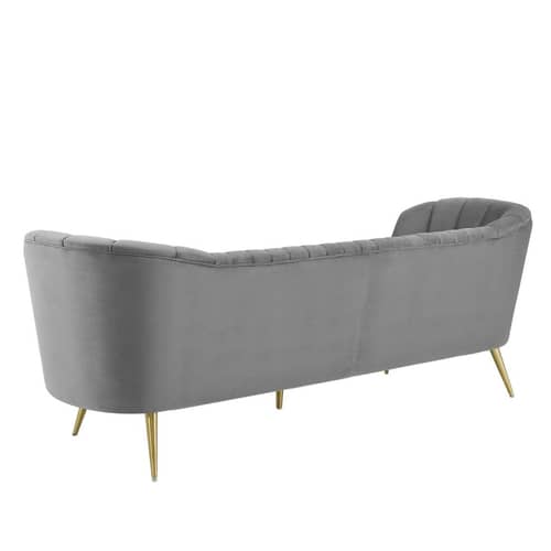 Tufted curved velvet Sofa