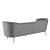 Tufted curved velvet Sofa - left_view