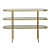 Oval Multi-Layer Console Table - front_view