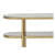 Oval Multi-Layer Console Table - top_view