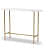 Elegant Oval Console Cedar Table - top_view