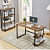 cocobolo  Rustic wood work desk - front_view