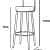 Modern Casual High Barstool - right_view