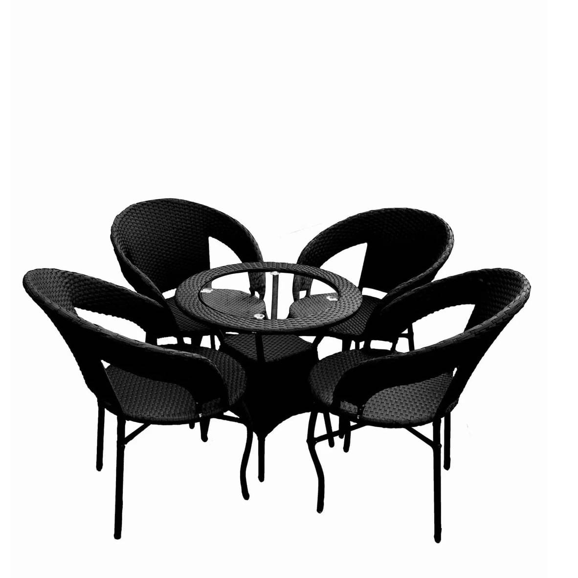 Sapa Outdoor Patio Seating (set of 4 chairs and 1 table)