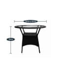 Sapa Outdoor Patio Seating (set of 4 chairs and 1 table) - top_view