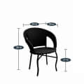 Sapa Outdoor Patio Seating (set of 4 chairs and 1 table) - rear_view