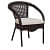 Novella Outdoor Patio 4 Chairs and 1 Table Set - top_view