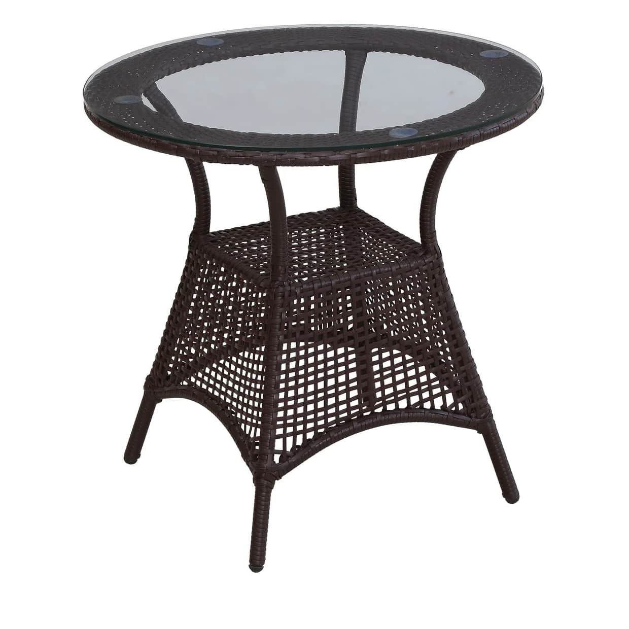 Novella Outdoor Patio 4 Chairs and 1 Table Set - rear_view