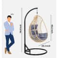 Puerto Wicker Swing (Beige & Grey Colour) - right_view