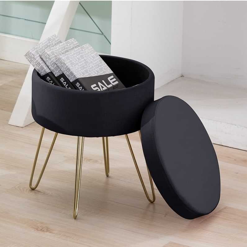 Stefan iron Accent stool - photo