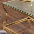 Mendeleev Curved Gold Coffee Table - rear_view