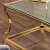 Mendeleev Curved Gold Coffee Table - rear_view