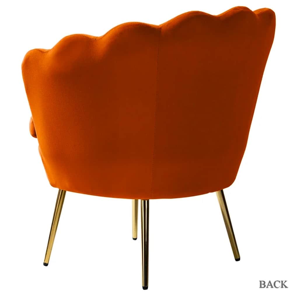Aviana Accent chair(Orange Color) - left_view