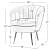 Aviana Accent chair(Orange Color) - right_view