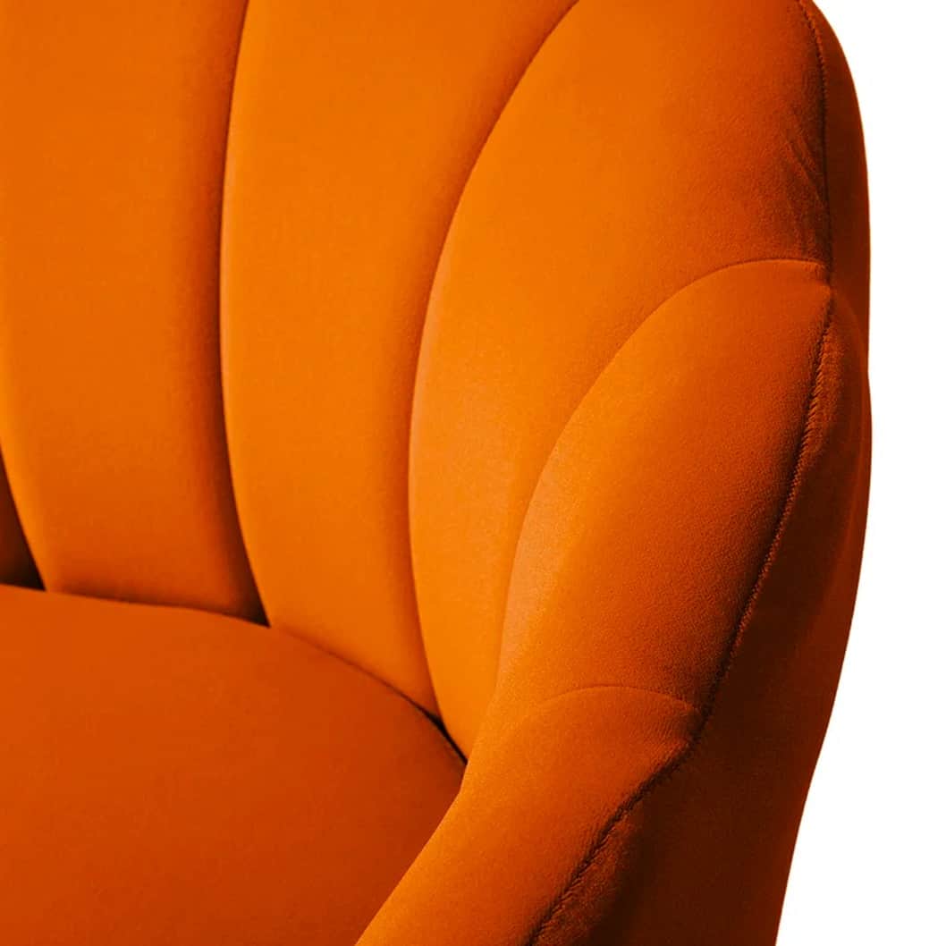 Aviana Accent chair(Orange Color) - bottom_view