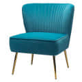 Cleo Accent Chair(Teal Color) - front_view