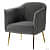 Lilly Accent Chair(Grey Color) - front_view