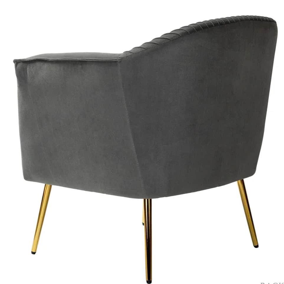 Lilly Accent Chair(Grey Color) - top_view