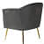 Lilly Accent Chair(Grey Color) - top_view