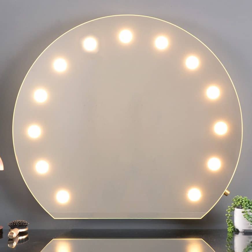 Baton Round Hollywood Mirror (30X30)"