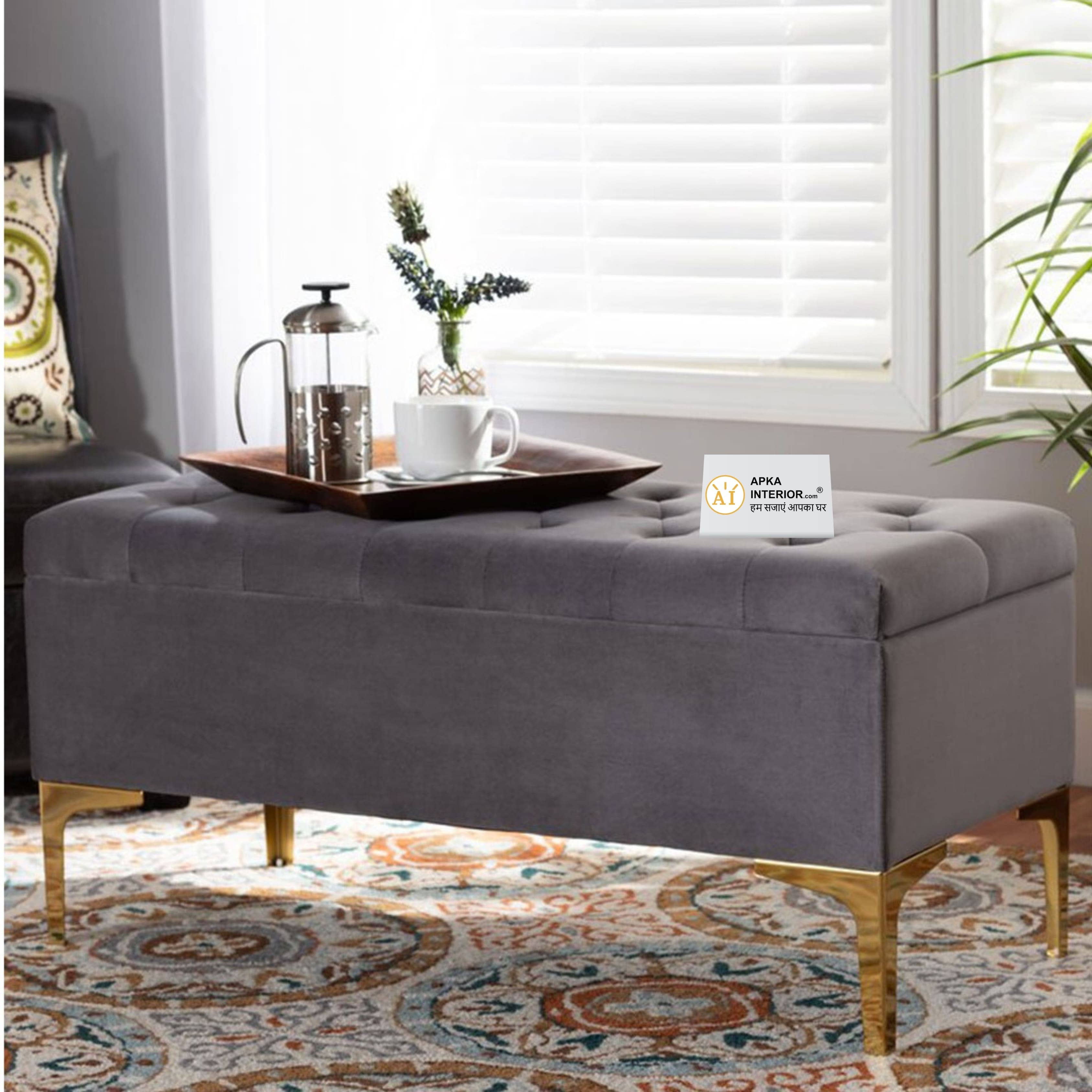 Baltimore 2 Seater Ottoman With Storage