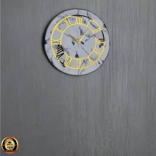 Ness Resin Art Wall clock