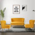 Cleo Velvet Sofa Set (2+1+1) - photo