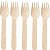 Sapa Disposable Wooden Forks - front_view