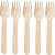 Sapa Disposable Wooden Forks - rear_view