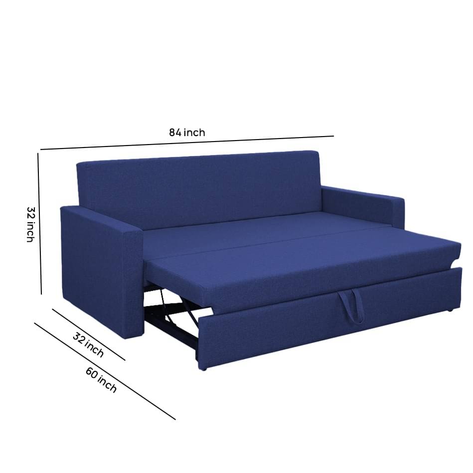 Akron 3 Seated Sofa Cum Bed