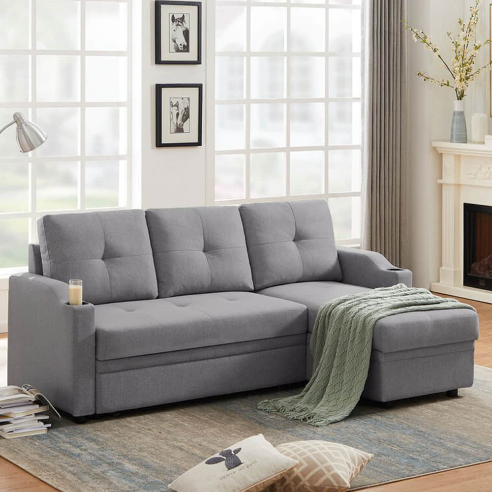 Argo L shape Sofa Cum Bed with Storage (LHS) - photo