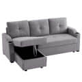 Argo L Shape Sofa Cum Bed with Storage (RHS) - top_view