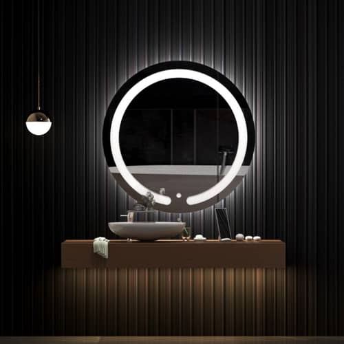 Hexa Modern Round LED Mirror