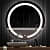 Hexa Modern Round LED Mirror - top_view