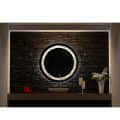 Hexa Round LED Mirror with Triple Color Light - photo