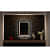 Hexa Designer Rectangular Mirror With Triple Lights - photo