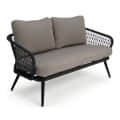 Loch Stylish Grey Rope Outdoor Furniture Set - rear_view