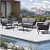 Loch Stylish Black Rope Outdoor Furniture With Cushion Set - photo