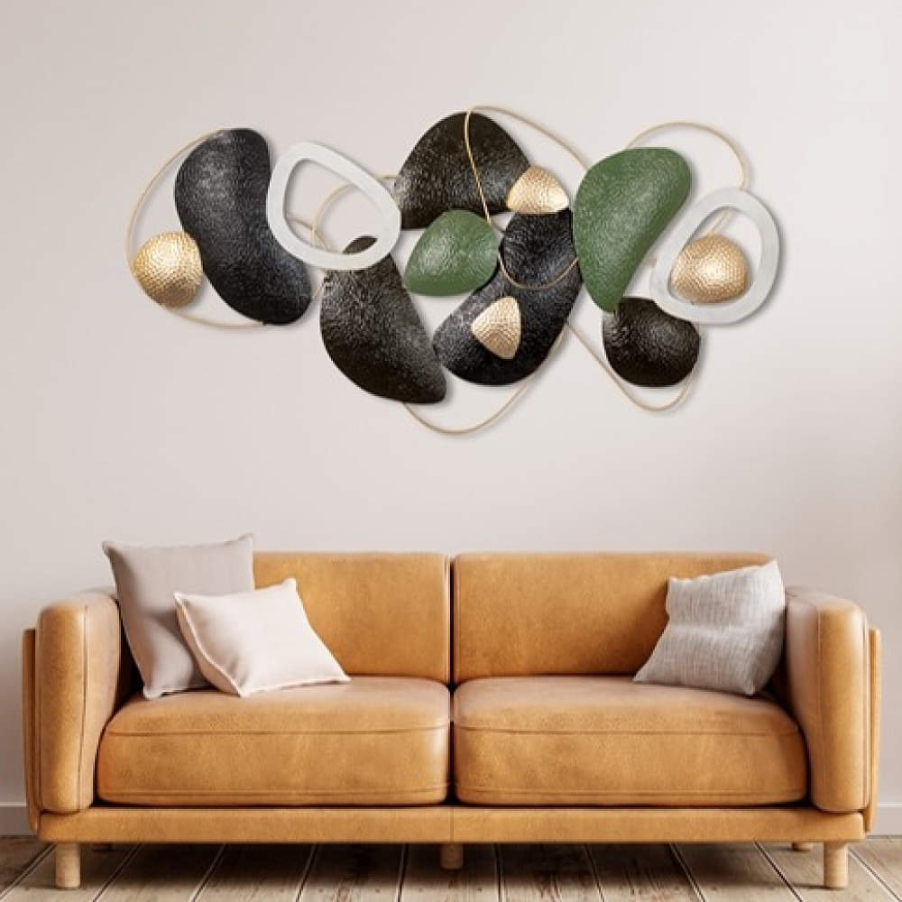 Madrid Stone Decor Modern Metal Wall Art - photo