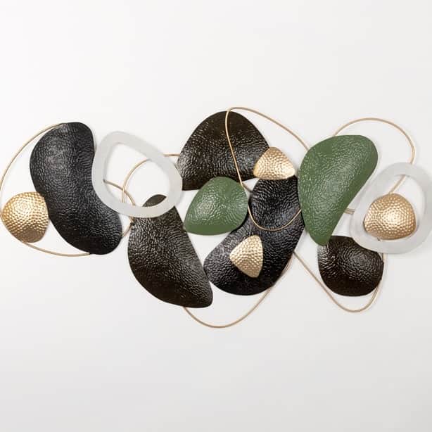 Madrid Stone Decor Modern Metal Wall Art - top_view
