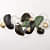 Madrid Stone Decor Modern Metal Wall Art - top_view