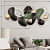 Madrid Stone Decor Modern Metal Wall Art - rear_view