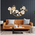 Strasbourg Handpainted Floral Metal Wall Art - photo